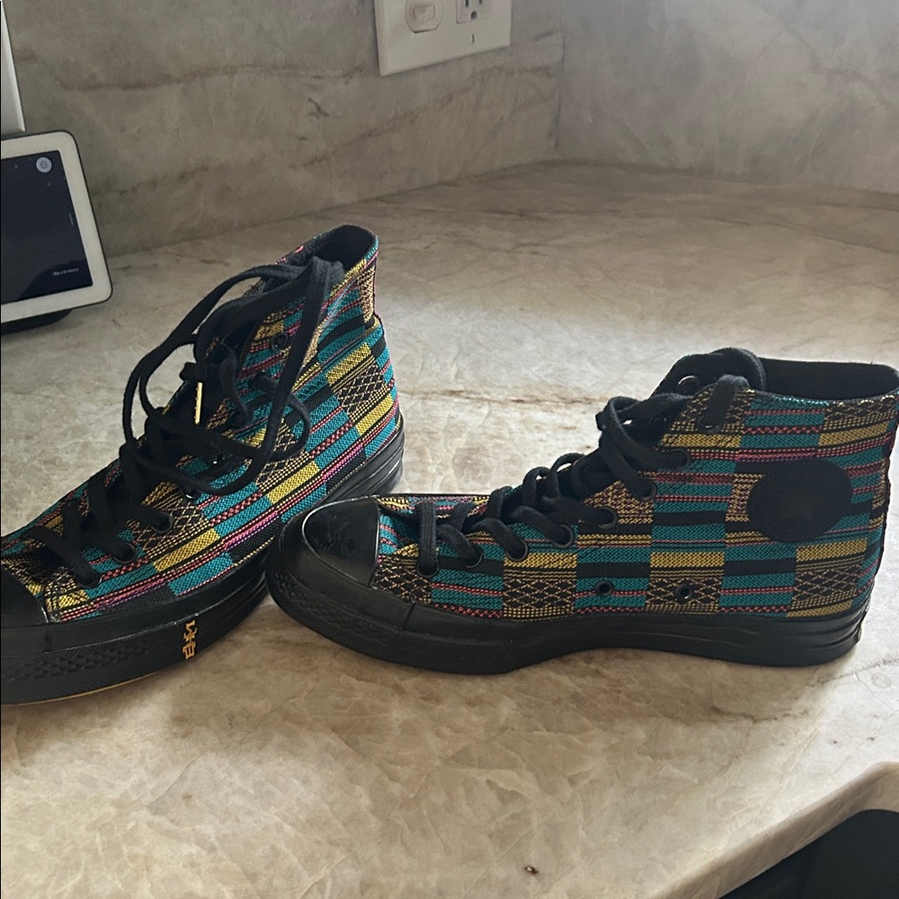 Colorful High-Top Sneakers